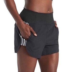 Athleta Ascender Shorts Black White 2